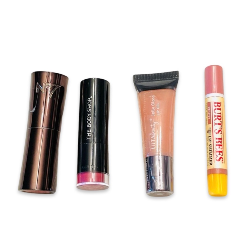 Lot of Lipstick & Lip Gloss - The Body Shop, Burts Bees, No7, Ulta Beauty NWT